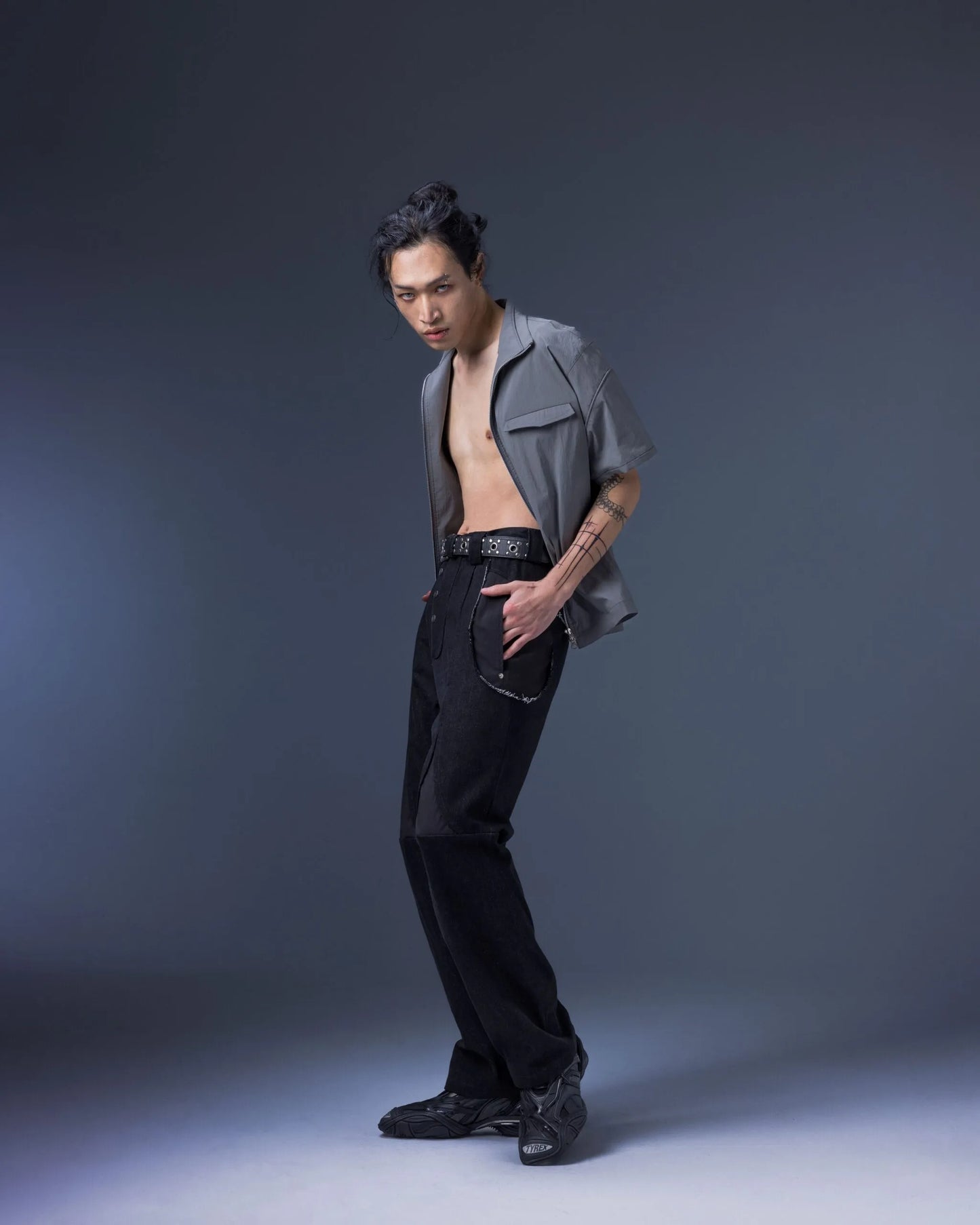 【JIMMY GUTSON】Modular – Elytra Dual-Zip Short Top(gray)