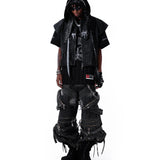 KURO DOUBLE-LAYER BASKETBALL JERSEY - BLACK