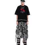 【SATSUN NIGHT】<DEVIL^ANGEL FRIENDSHIP> T-SHIRT - BLACK