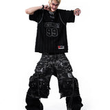 KURO DOUBLE-LAYER BASKETBALL JERSEY - BLACK
