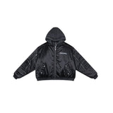 Double-Sided Bomber Jacket-Black