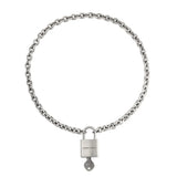 SEALED FAITH PADLOCK NECKLACE