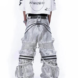 <IT's N0T BLACK & WHITE> HEAVY-DUTY DENIM PANTS - POLLUTED WHITE