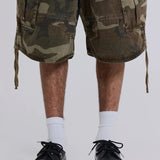 Cadet Style Camo Loose Shorts