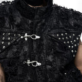 Ripped Wax Denim Vest