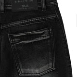 【BLR BLUER】Curved Tanker Washed Denim Pants