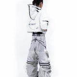 <IT's N0T BLACK & WHITE> - SHORT JACKET - WHITE