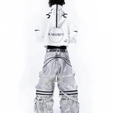 <IT's N0T BLACK & WHITE> - SHORT JACKET - WHITE