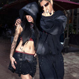 <NIGHT ROSE> SKIRT - WASHED BLACK