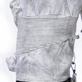 <IT's N0T BLACK & WHITE> HEAVY-DUTY DENIM PANTS - POLLUTED WHITE