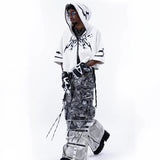 <IT's N0T BLACK & WHITE> - SHORT JACKET - WHITE