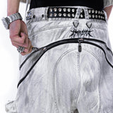<IT's N0T BLACK & WHITE> HEAVY-DUTY DENIM PANTS - POLLUTED WHITE