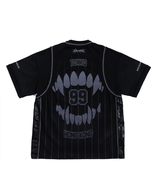 【SATSUN NIGHT】KURO DOUBLE-LAYER BASKETBALL JERSEY - BLACK