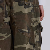 Cadet Style Camo Loose Shorts
