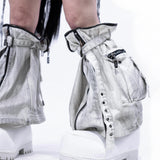 <IT's N0T BLACK & WHITE> HEAVY-DUTY DENIM PANTS - POLLUTED WHITE
