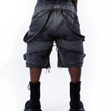 <IT's N0T BLACK & WHITE> HEAVY-DUTY DENIM PANTS - WASHED BLACK