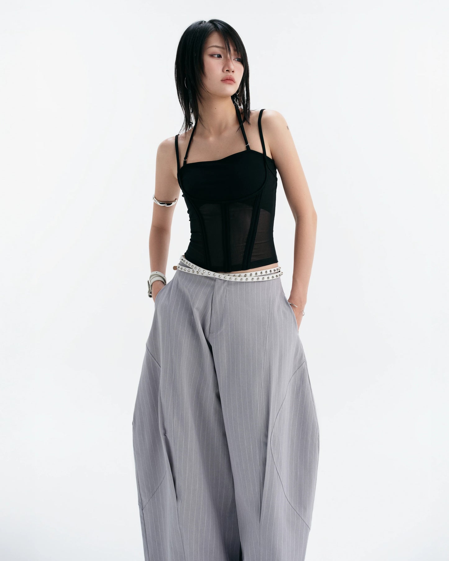 【BUNNYHILL CONCEPT】MELIOS MESH TOP (BLACK)