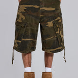 Cadet Style Camo Loose Shorts