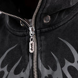<DEVIL^ANGEL FRIENDSHIP> SHORT JACKET - WASHED BLACK