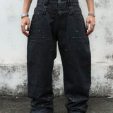 "Gideon" Double-layered Workpants in BLUE