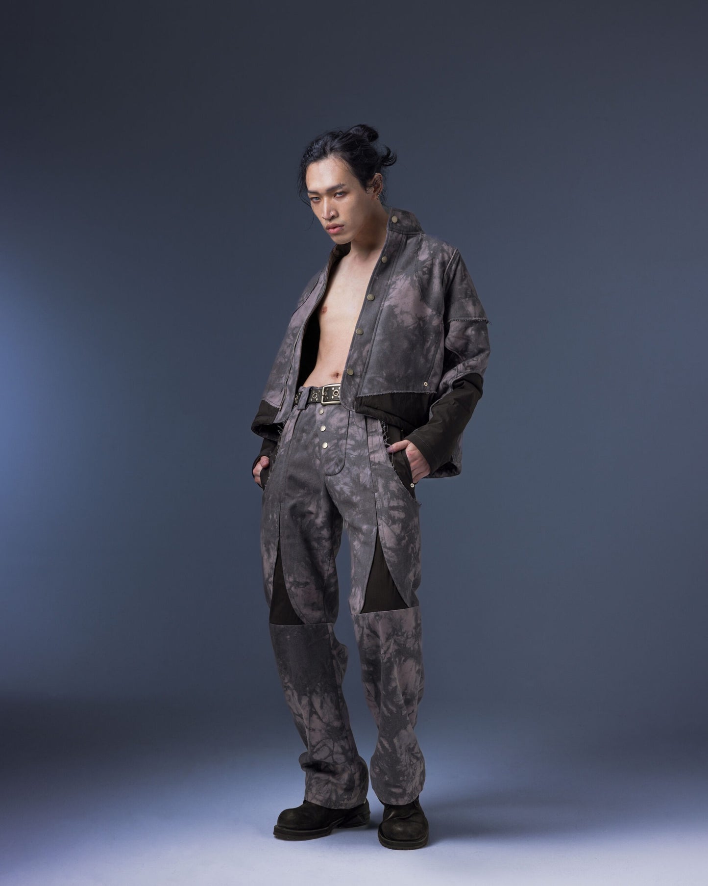 【JIMMY GUTSON】Biomimetic – Appendicular Structure Straight Pants(purple)