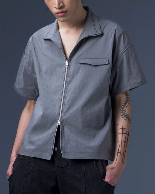 【JIMMY GUTSON】Modular – Elytra Dual-Zip Short Top(gray)