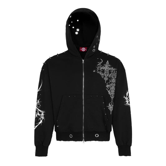 "CYBER" HOODIE LIMITED BROWN（BLACK)