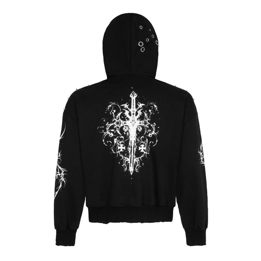 "CYBER" HOODIE LIMITED BROWN（BLACK)