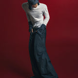 【BADSON】'BUTTONS' PLEATED PANTS