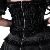 KURO PUNK PRINCESS DRESS - WASHED BLACK
