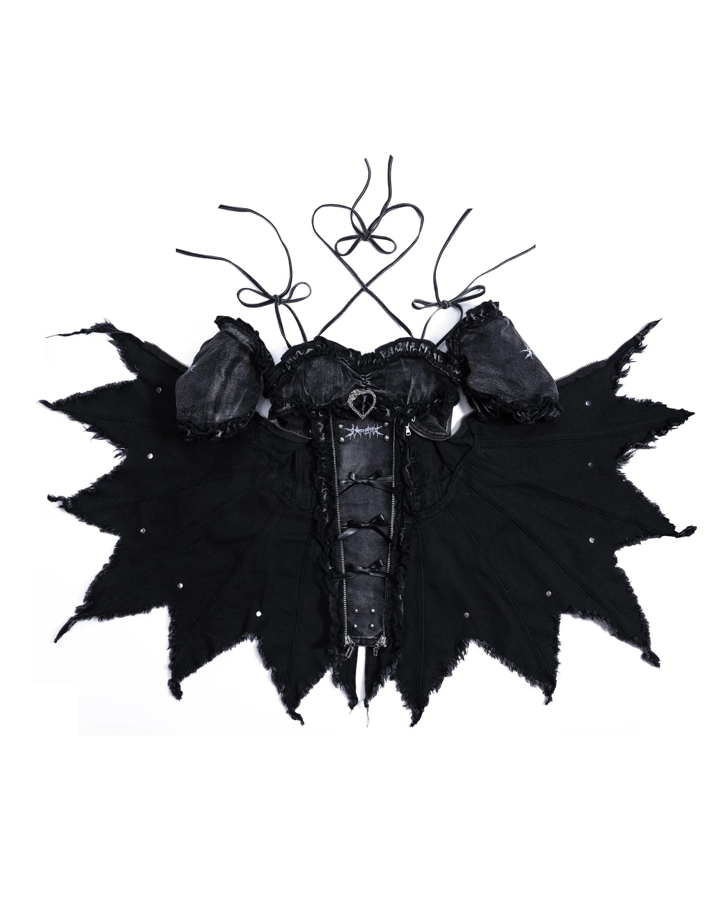 【SATSUN NIGHT】KURO PUNK PRINCESS DRESS - WASHED BLACK