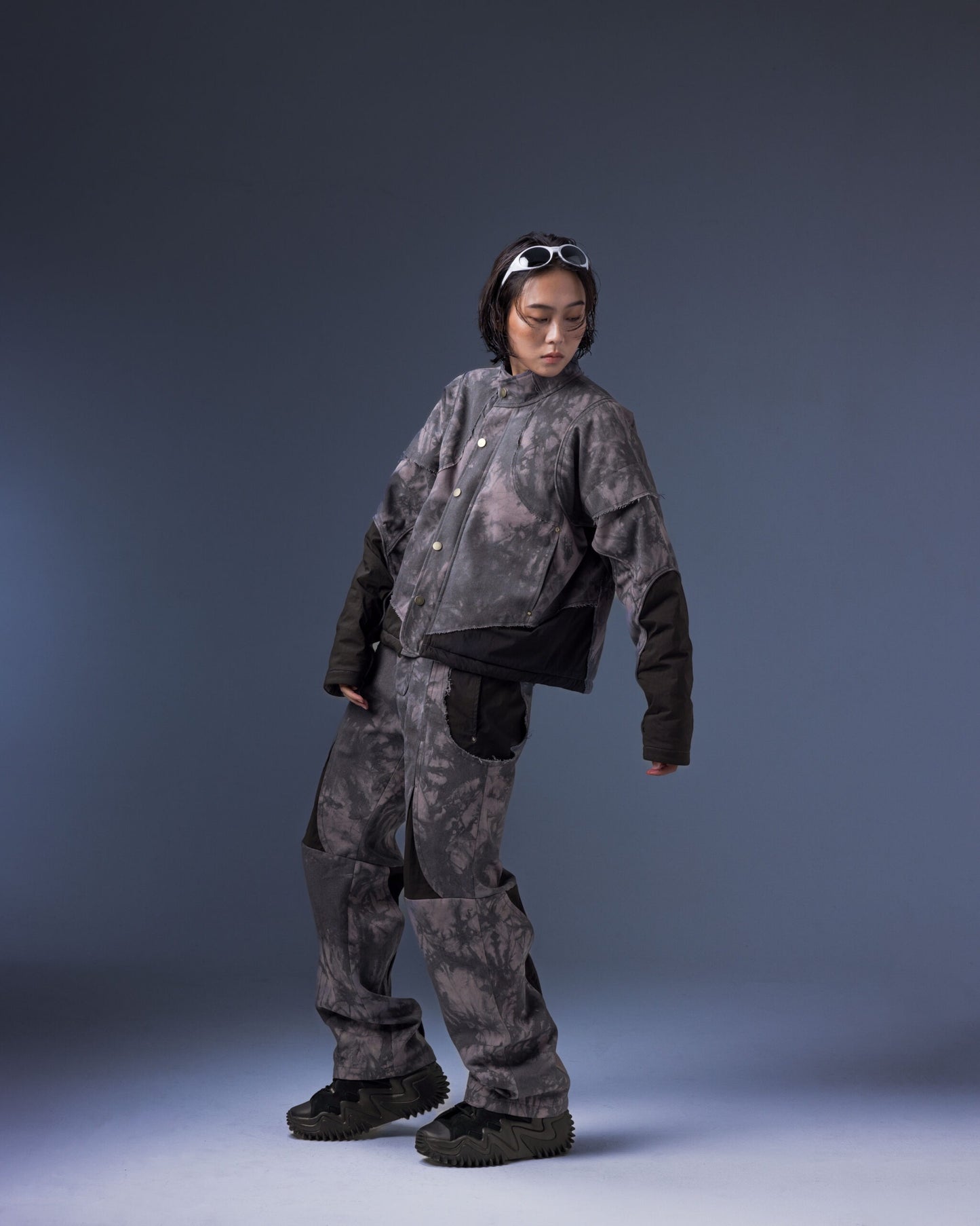 【JIMMY GUTSON】Biomimetic – Appendicular Structure Straight Pants(purple)