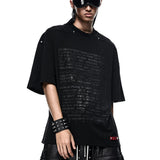 Oversize T-shirt with Scripture logo printed