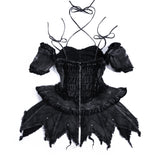 KURO PUNK PRINCESS DRESS - WASHED BLACK
