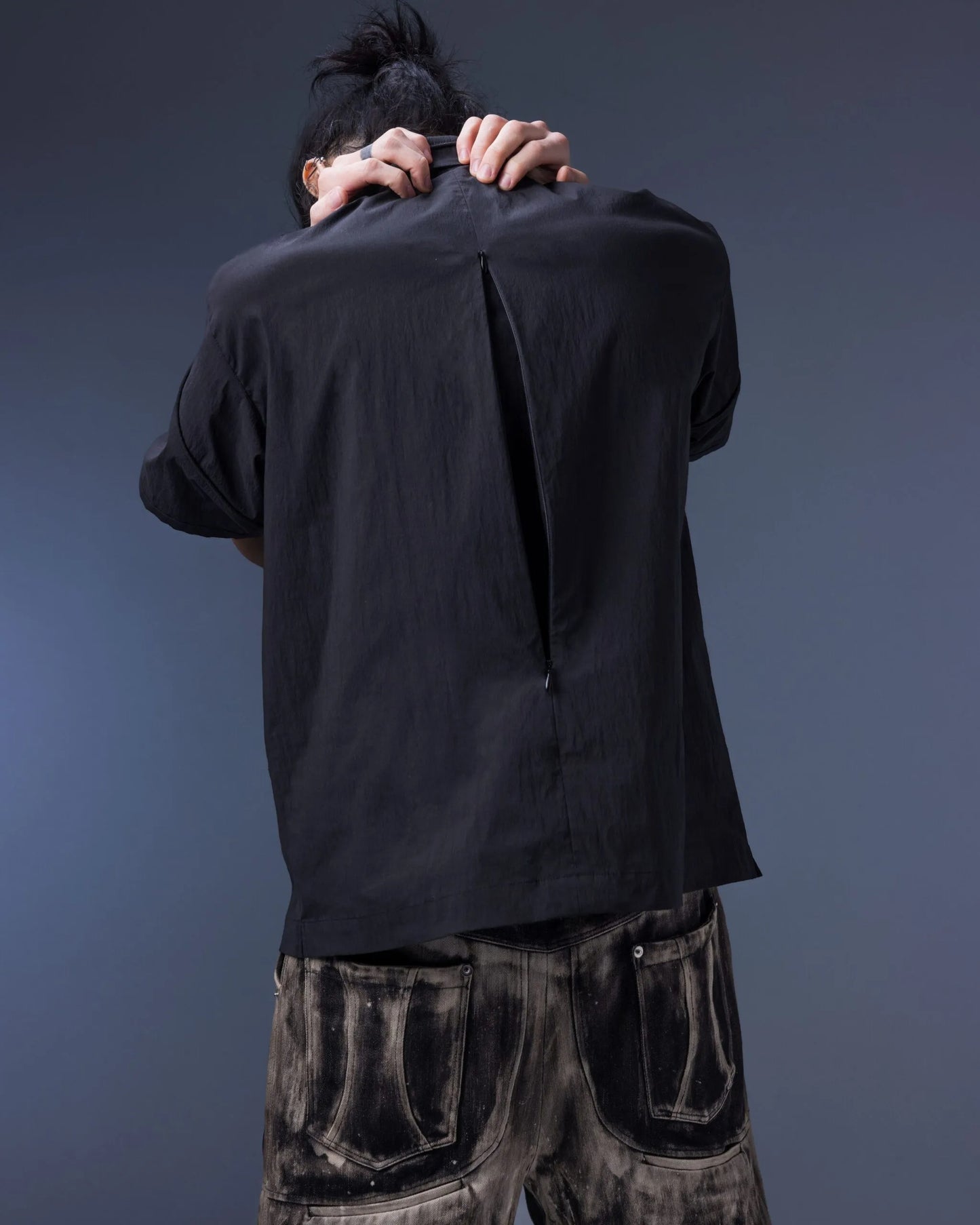 【JIMMY GUTSON】Modular – Elytra Dual-Zip Short Top(black)