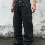 "Gideon" Double-layered Workpants in BLUE