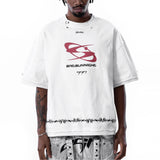 【SATSUN NIGHT】<DEVIL^ANGEL FRIENDSHIP> T-SHIRT - WHITE