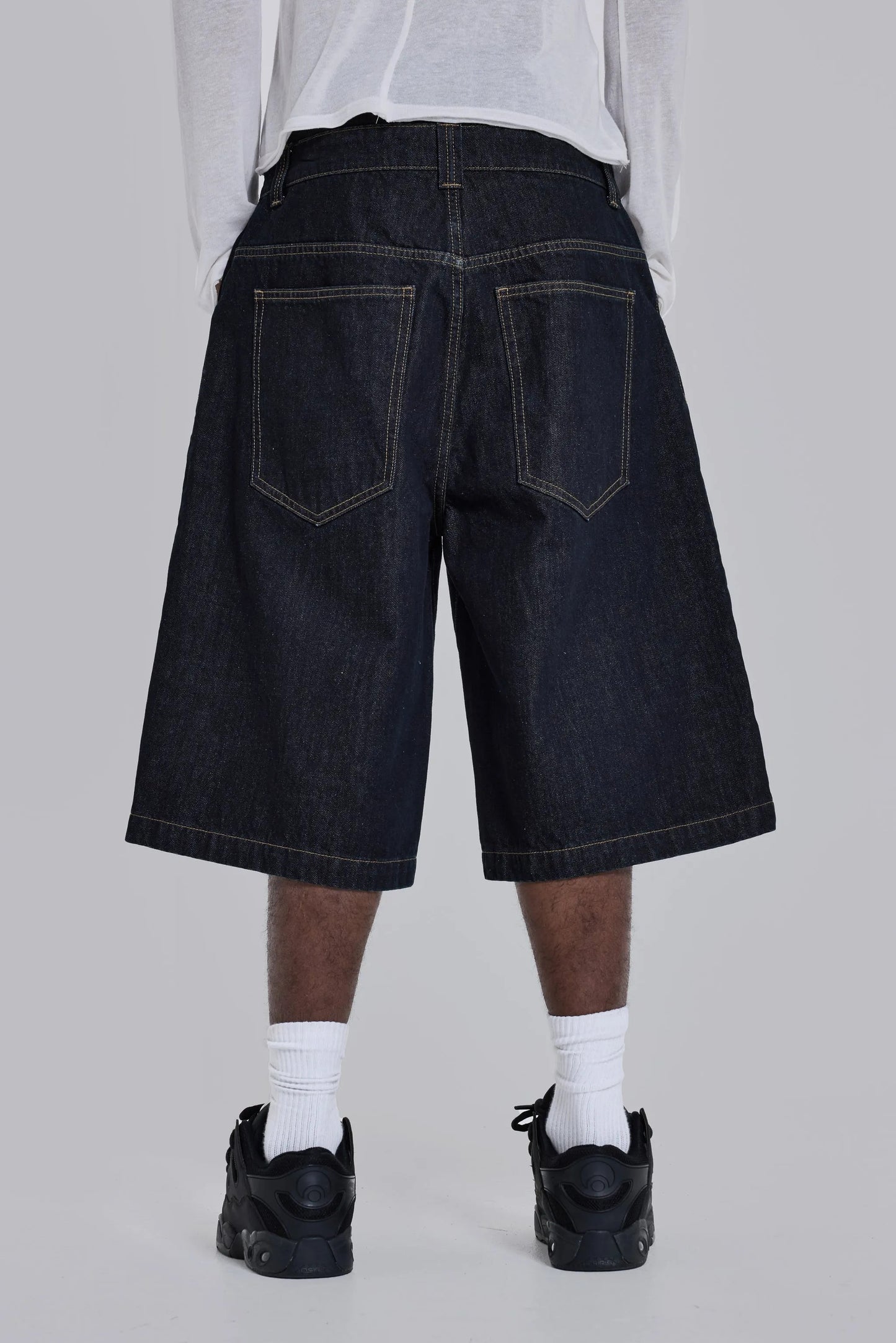 LDN Print Heavy Rigid Coarse Denim Jorts
