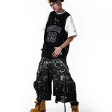 STREET-CAMO 2.0 - WASHED GREY DENIM SHORTS