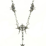 "BlackPainting II" Long beaded Chain