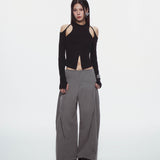 CASPIAN LONG SLEEVE TOP (BLACK)