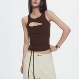 CONRAD SLEEVELESS TOP (BROWN)