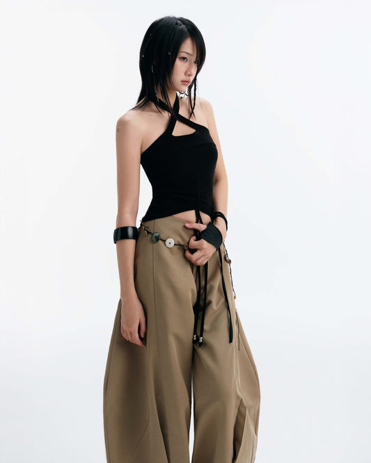 【BUNNYHILL CONCEPT】CHERIE HALTER TOP (BLACK)