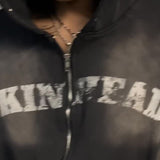 【SKINHEAD】NIGHT FLAME ZIP-UP HOODIE
