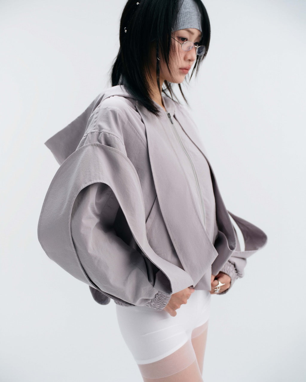 【BUNNYHILL CONCEPT】BLUEBELL JACKET "藍鈴花" 解構短版外套