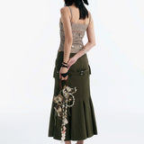 MIRAMON FLARED SKIRT (GREEN)