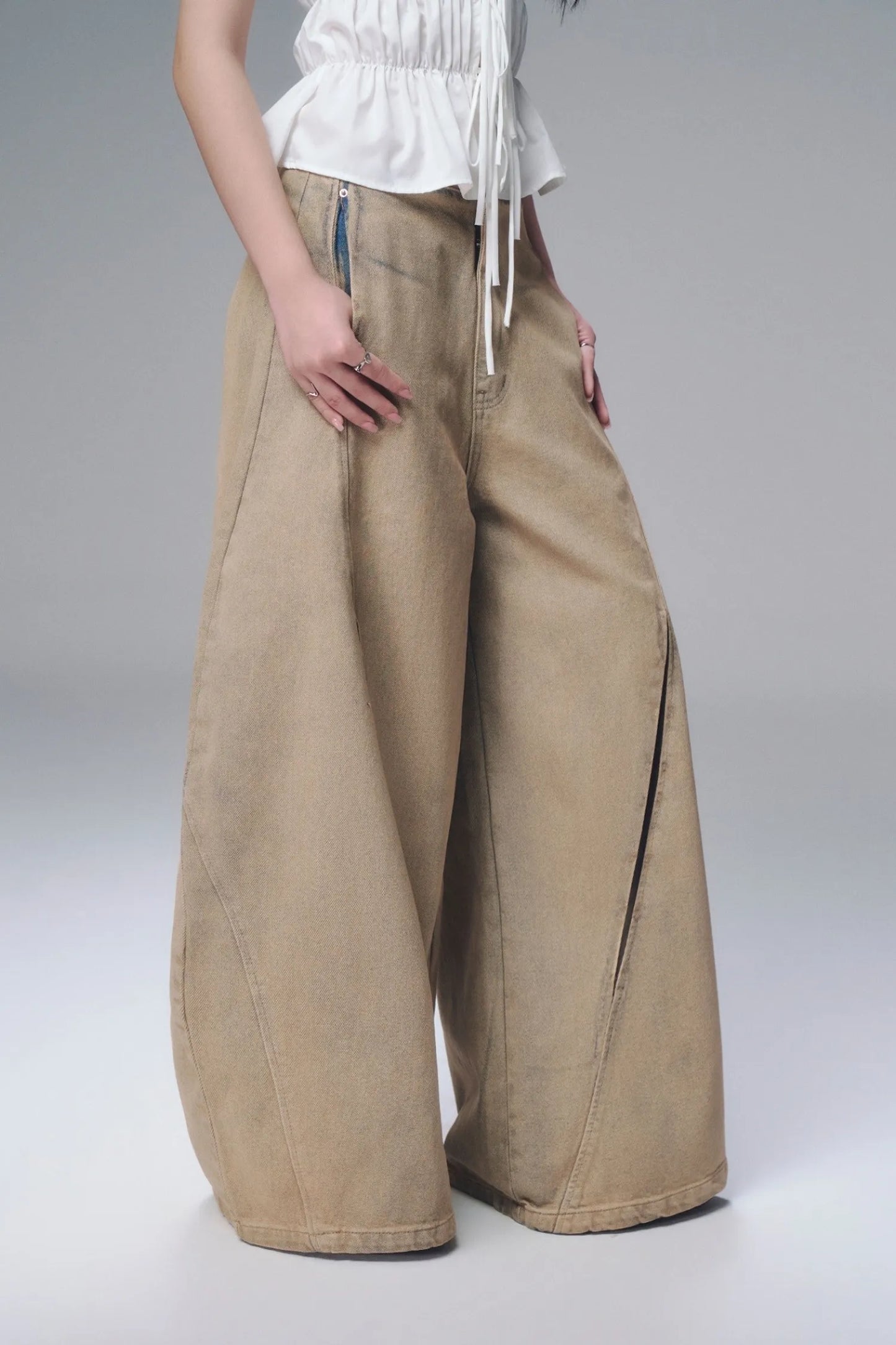 【BUNNYHILL CONCEPT】LUDOVIC PANTS VER JEAN（水洗棕色）