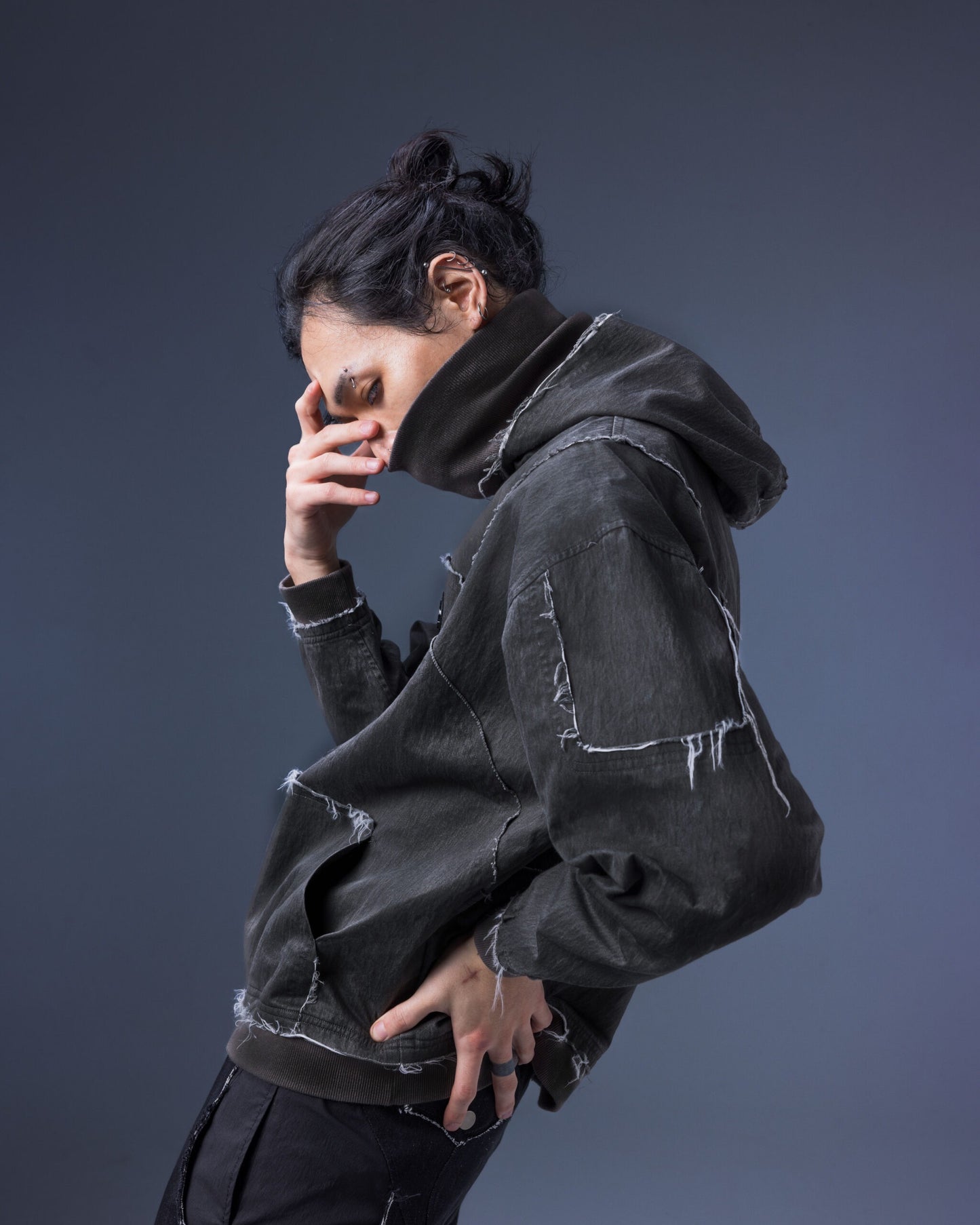 【JIMMY GUTSON】Modular – Clypeus Hooded Top(iron gray)