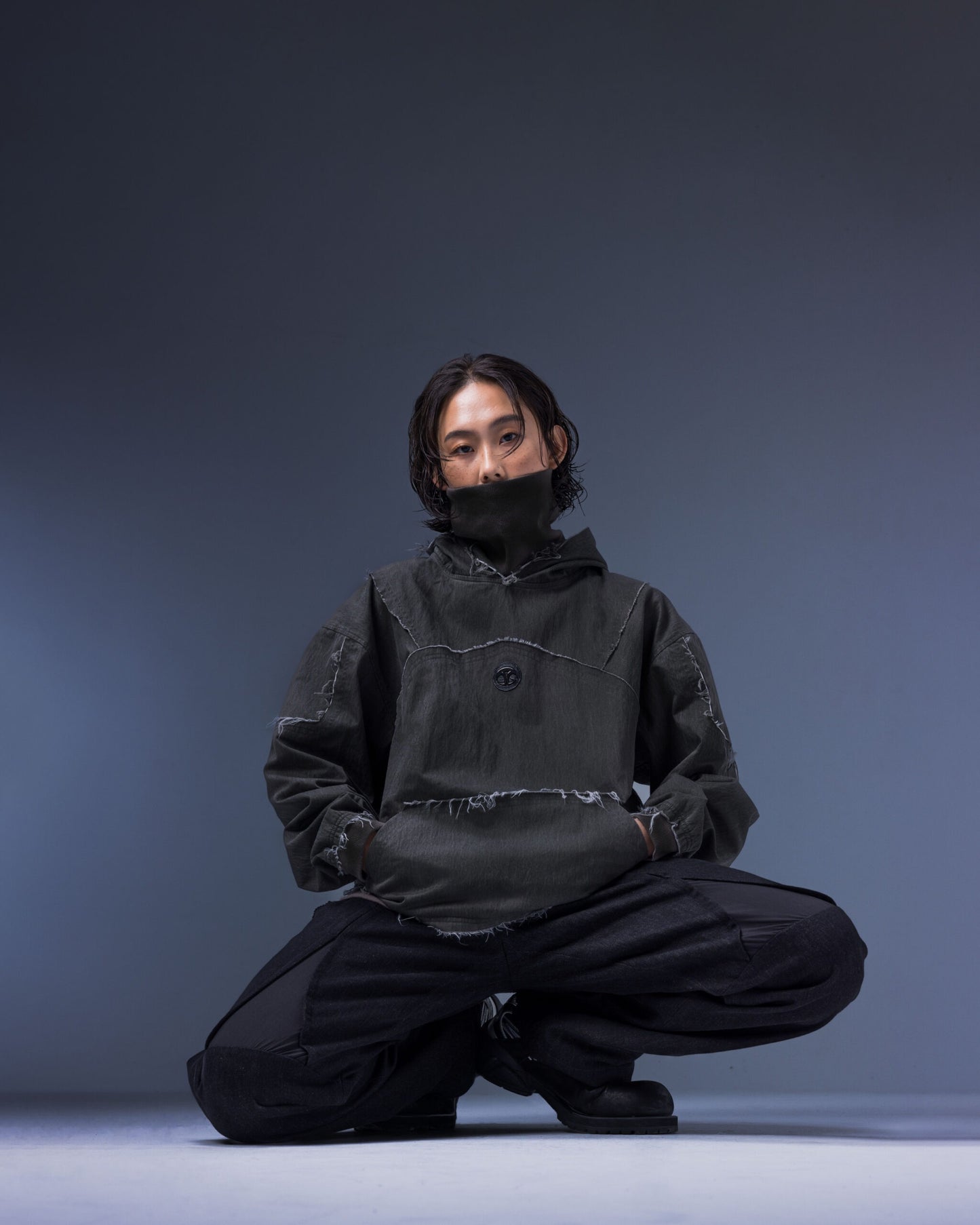 【JIMMY GUTSON】Modular – Clypeus Hooded Top(iron gray)