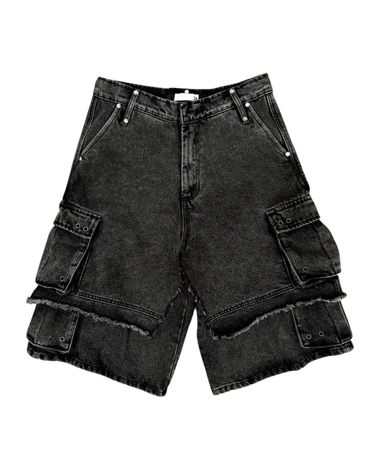 【DIMOIR】LF LAYERED DENIM SHORTS